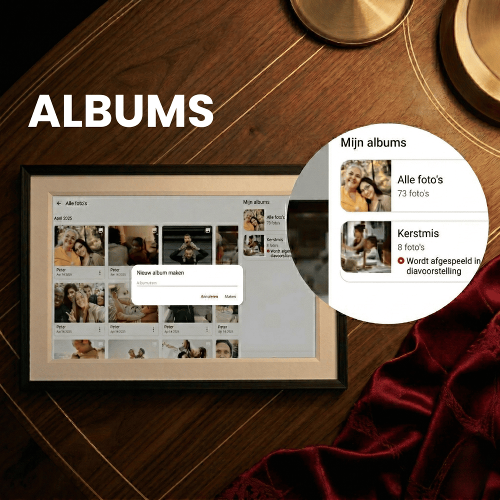 <strong>Maak albums aan</strong>