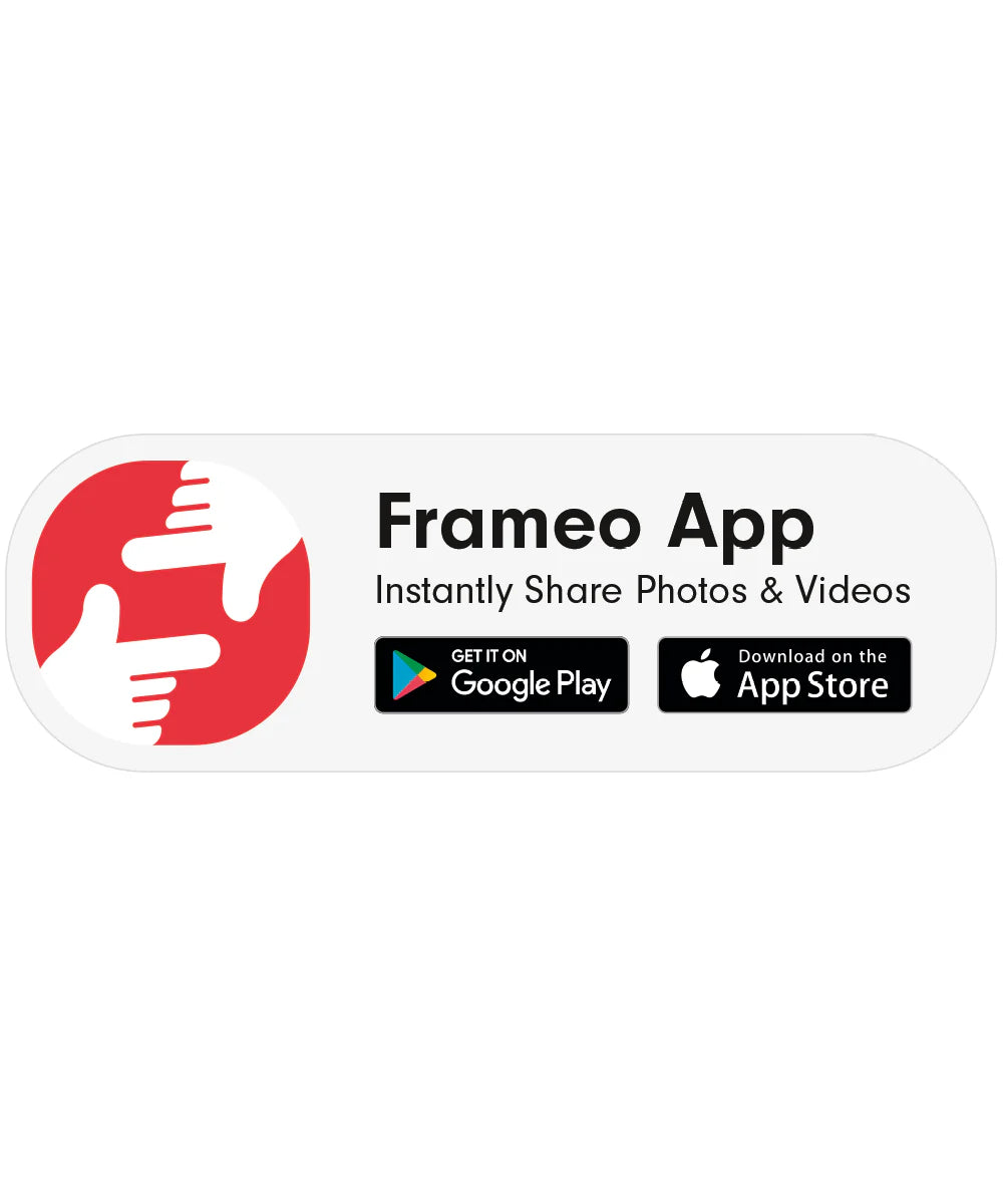 Aangedreven met de Frameo-app